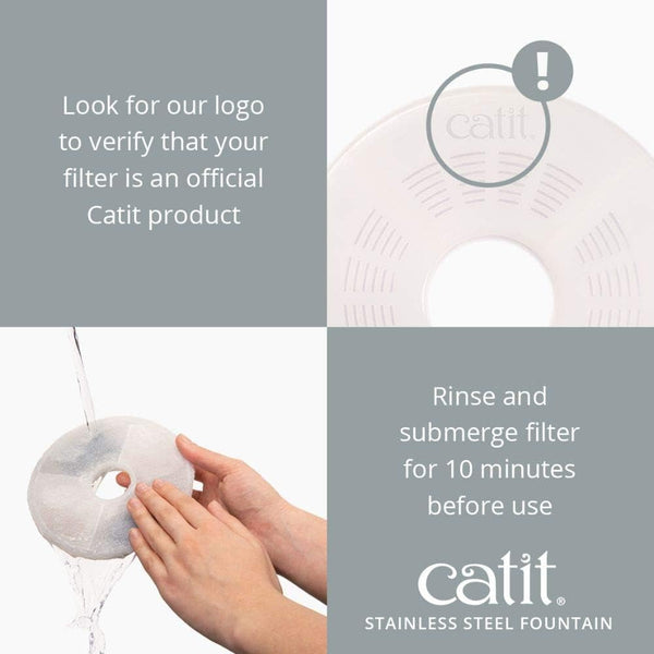 Catit Fresh & Clear Stainless Steel Cat Water Fountain, 500235