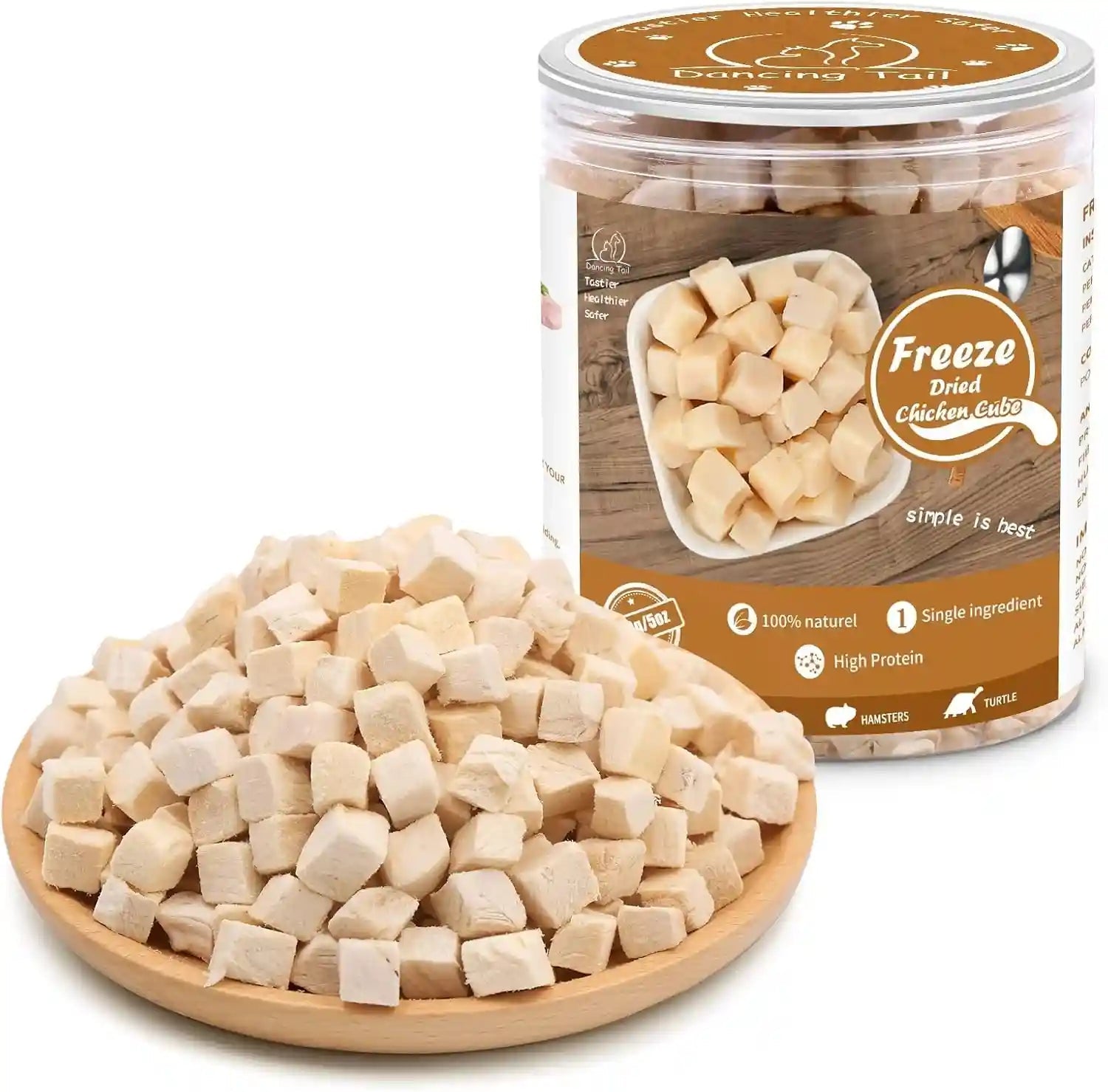 dancing-tail-freeze-dried-raw-cat-and-dog-treats-healthy-limited-ingredient-chicken-cube-weight-control-traing-treats-for-small-dogs-cats-5-ounce