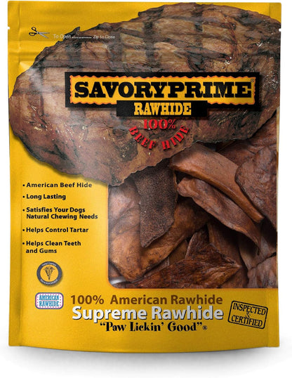 Savory Prime 1-Pound Rawhide Chips Beef1
