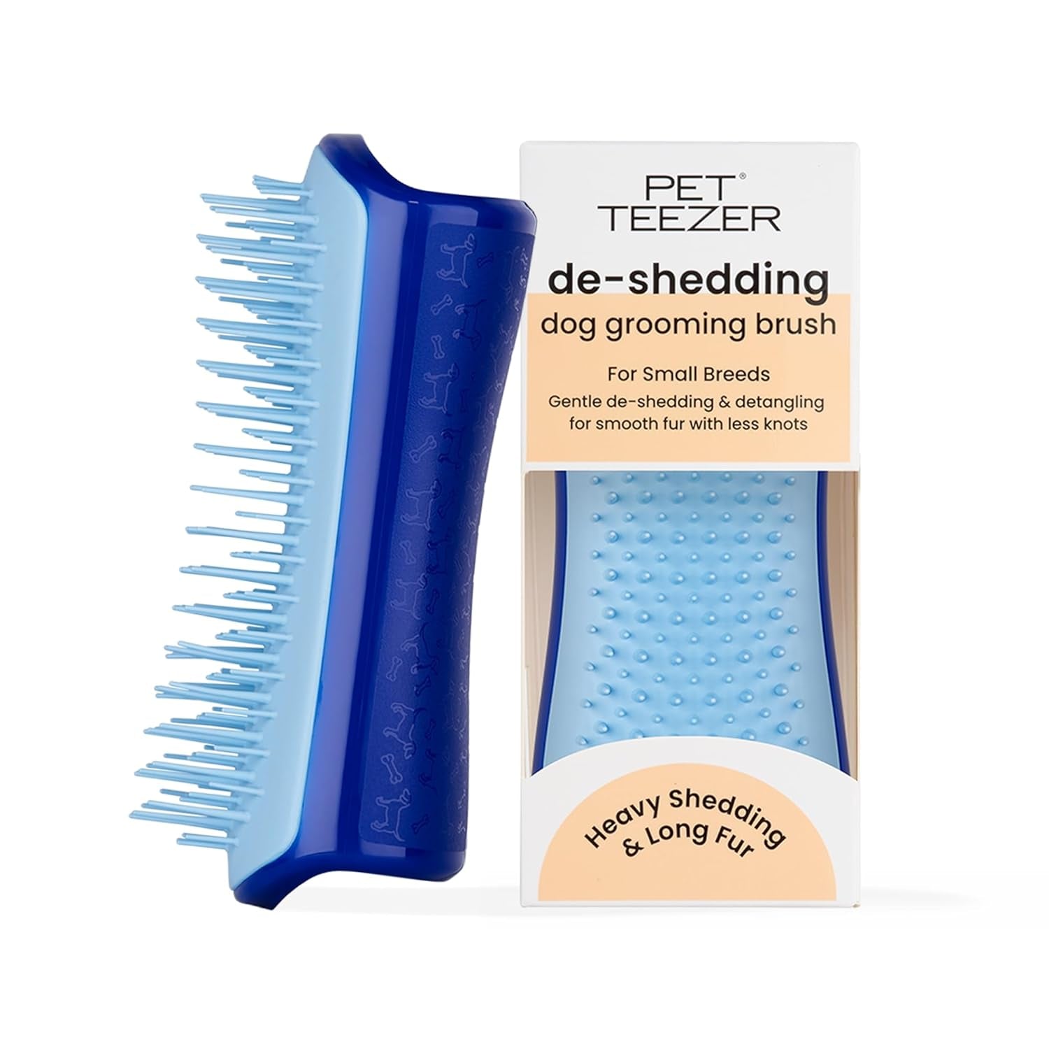 pet-teezer-de-shedding-dog-brush-for-long-hair-breeds-large-blue-pink-dog-grooming-tool-with-patented-two-tier-teeth-reaches-the-undercoat-for-thick-double-coated-dogs-wet-or-dry-fur