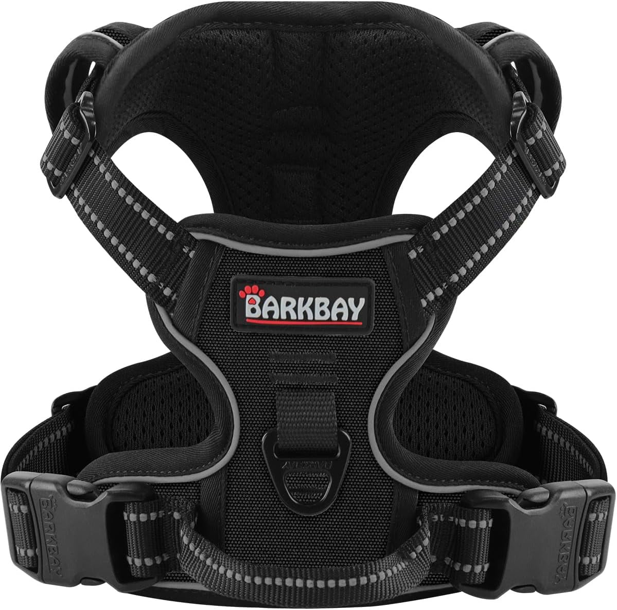 barkbay-no-pull-pet-harness-dog-harness-adjustable-outdoor-pet-vest-3m-reflective-oxford-material-vest-for-pink-dogs-easy-control-for-small-medium-large-dogs-l
