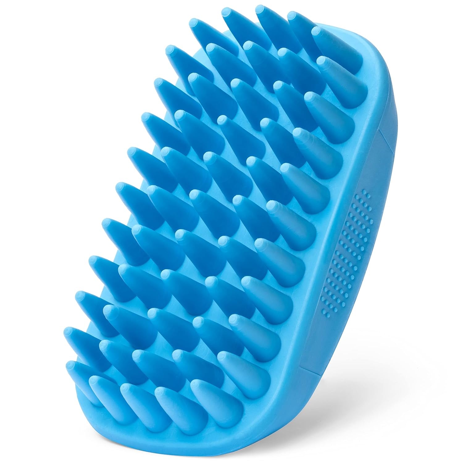 rubber-curry-brush-dog-for-short-haired-dogs-soft-gentle-deshedding-brush-use-wet-as-bath-brush-or-dry-for-grooming-loose-hair