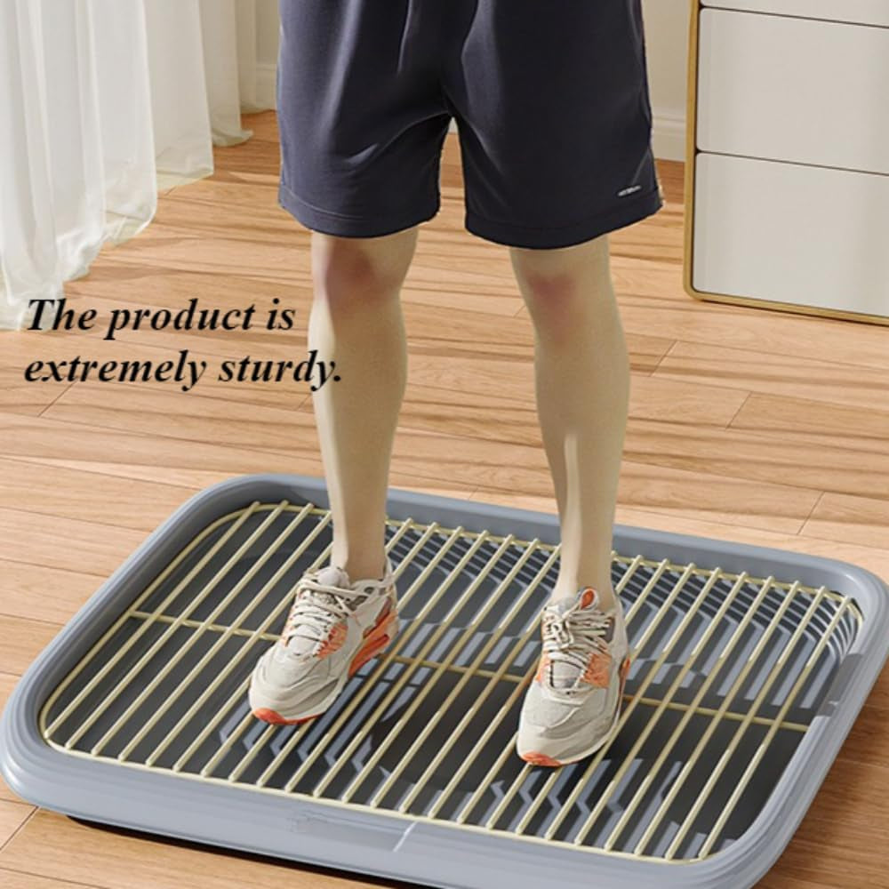 dog-potty-tray-indoor-pet-pee-pad-holder-for-small-medium-dogs-puppy-training-pad-holder-pet-toilet-litter-box-dog-bathroom-tray-housebreaking-potty-supplies-17-72lx12-99wx1-97hgreen