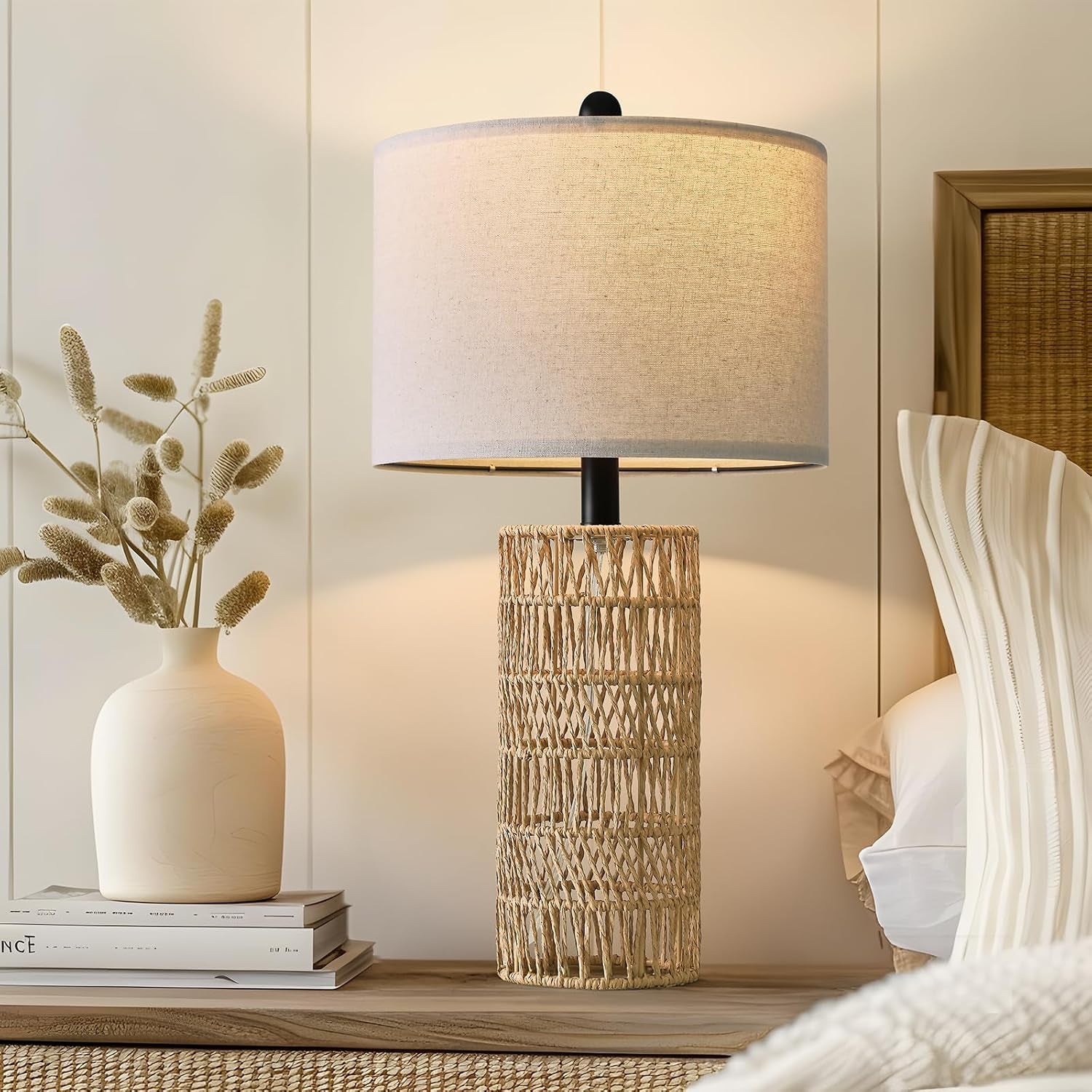 22-5-boho-table-lamps-set-of-2-for-living-room-bedside-lamp-for-nightstands-rattan-lamp-for-bedroom-farmhouse-table-lamp-for-room-decor-end-table-retro-brown-not-include-bulbs
