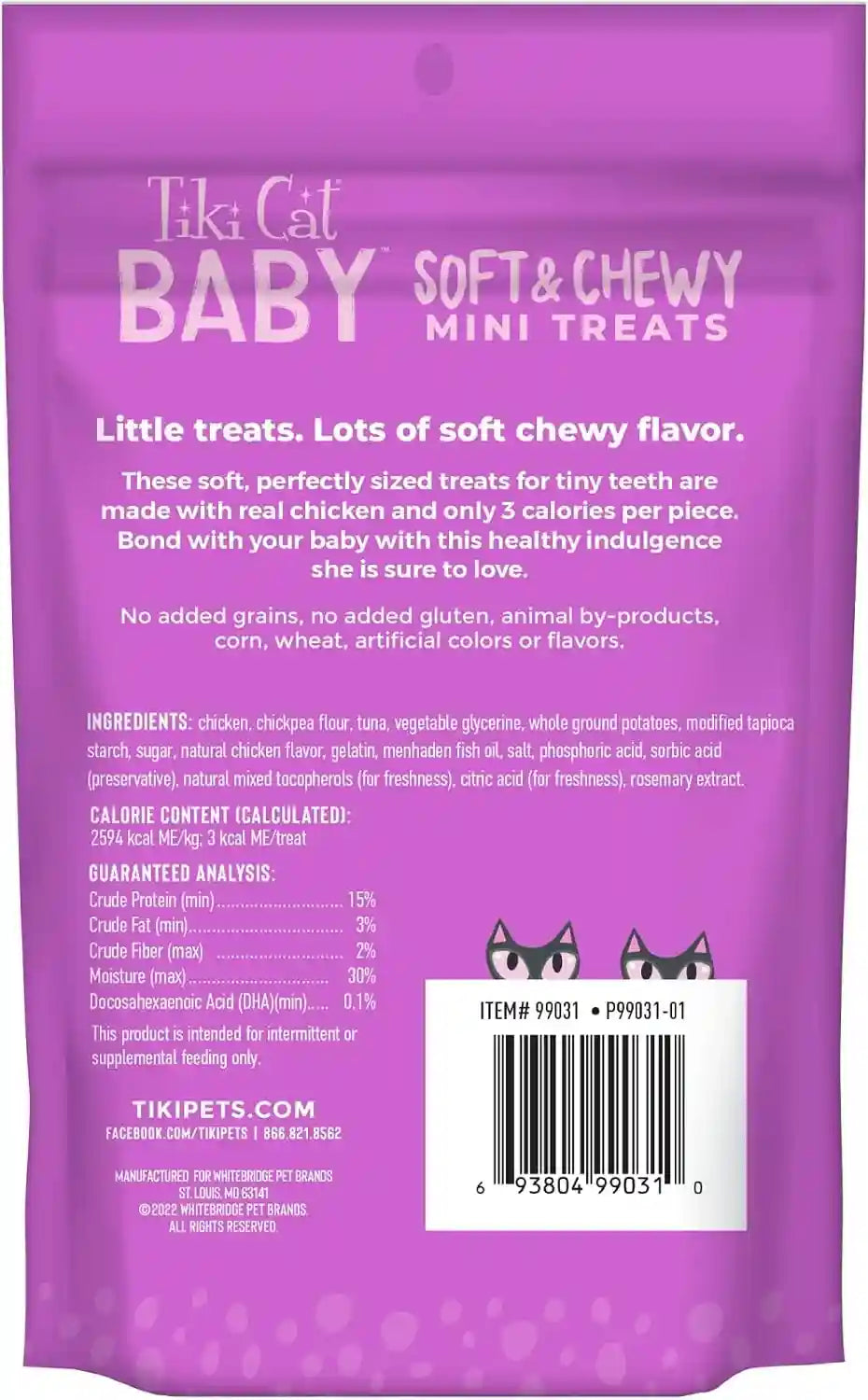 tiki-cat-baby-soft-chewy-chicken-flavored-low-calorie-mini-treats-for-kittens-6-weeks-2-oz-pouch-pack-of-2