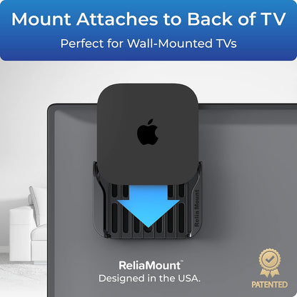 Premium Mount for Apple TV - Compatible with Every Apple TV | Designed in USA – Reliable and Easy Apple TV Installation – Special Features: Includes Heat Management and Strong TV Adhesive2