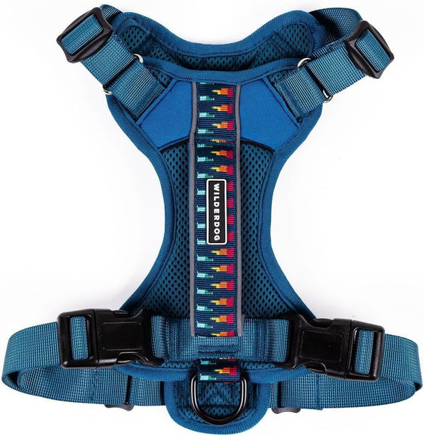 Wilderdog Lightweight Dog Harness with Reflective Straps - Medium - Huckleberry15