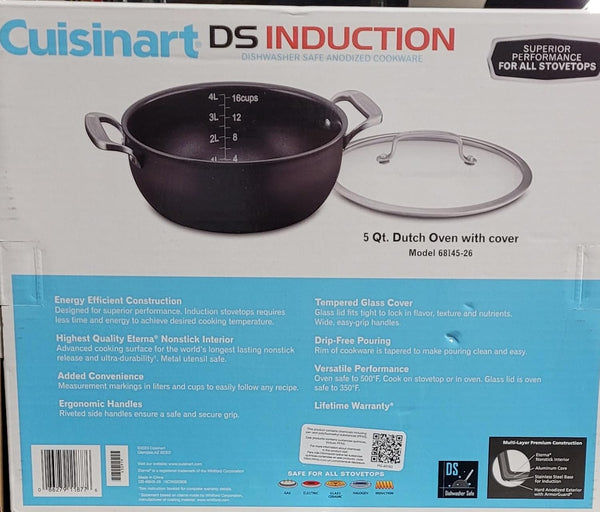 DS INDUCTION DISHWARE SAFE ANODIZED COOKWARE 5 QT DUTCH OVEN with COVER2