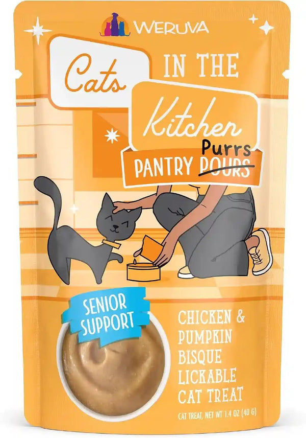 Weruva Cats in the Kitchen Pantry Pours, Salmon Bisque with Senior Support, 1.4Oz Pouch, Pack of 1211