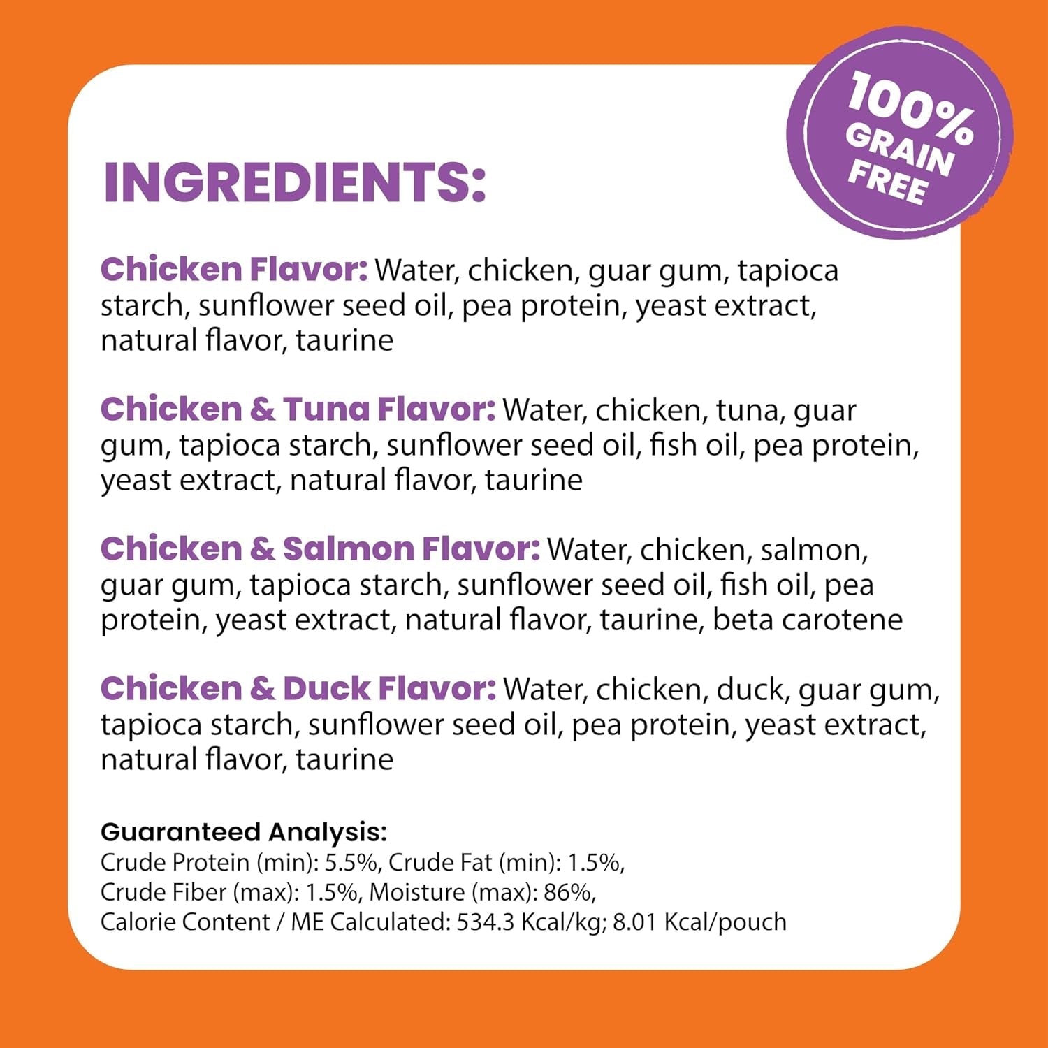 catstages-purrfect-squeeze-lickable-wet-cat-treats-creamy-puree-treat-topper-made-with-real-chicken-clean-ingredients-no-artificial-preservatives-0-5-oz-tubes-50-count-4-flavor-variety-pack