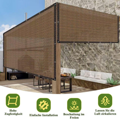 Shade Cloth for Garden,80% Mesh Tarp with Grommets Shade Cloth for Greenhouse,Patio,Vegetables,Plants Cover and Chicken Coops,Coffee Shade Net for Outdoor Garden6