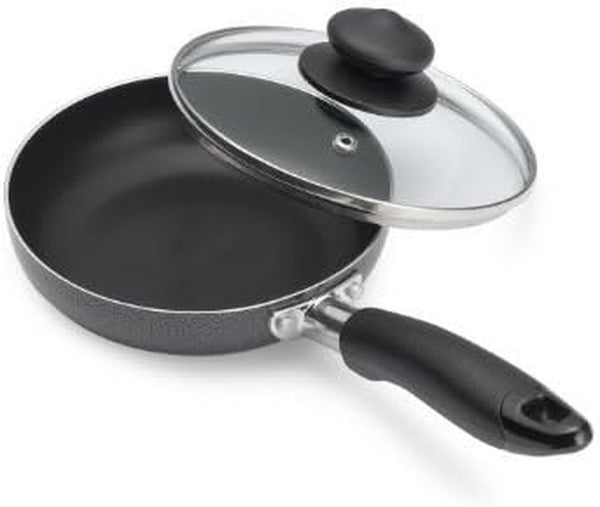 Bene Casa Fry Pan Glass Non Stick Black 464 Deg F 12" X 7" X 3"1
