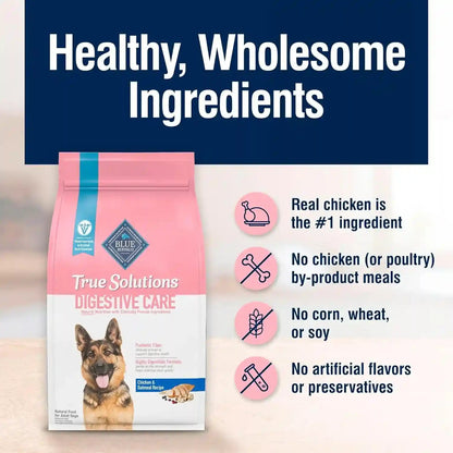 Blue Buffalo True Solutions Digestive Care Natural Dry Dog Food for Adult Dogs, Chicken, 24-Lb. Bag6