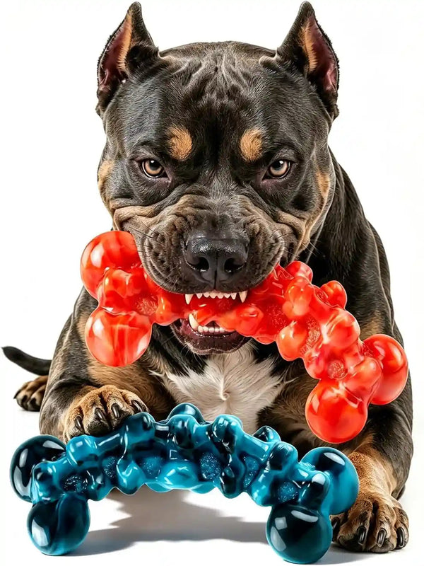 WOWBALA Dog Toys for Aggressive Chewers,Indestructible Dog Chew Toy | Tough Nylon, Not Easy to Bite Break, Long Lasting Fun, Teeth Cleaning for Medium & Large Dogs,2 Pack1