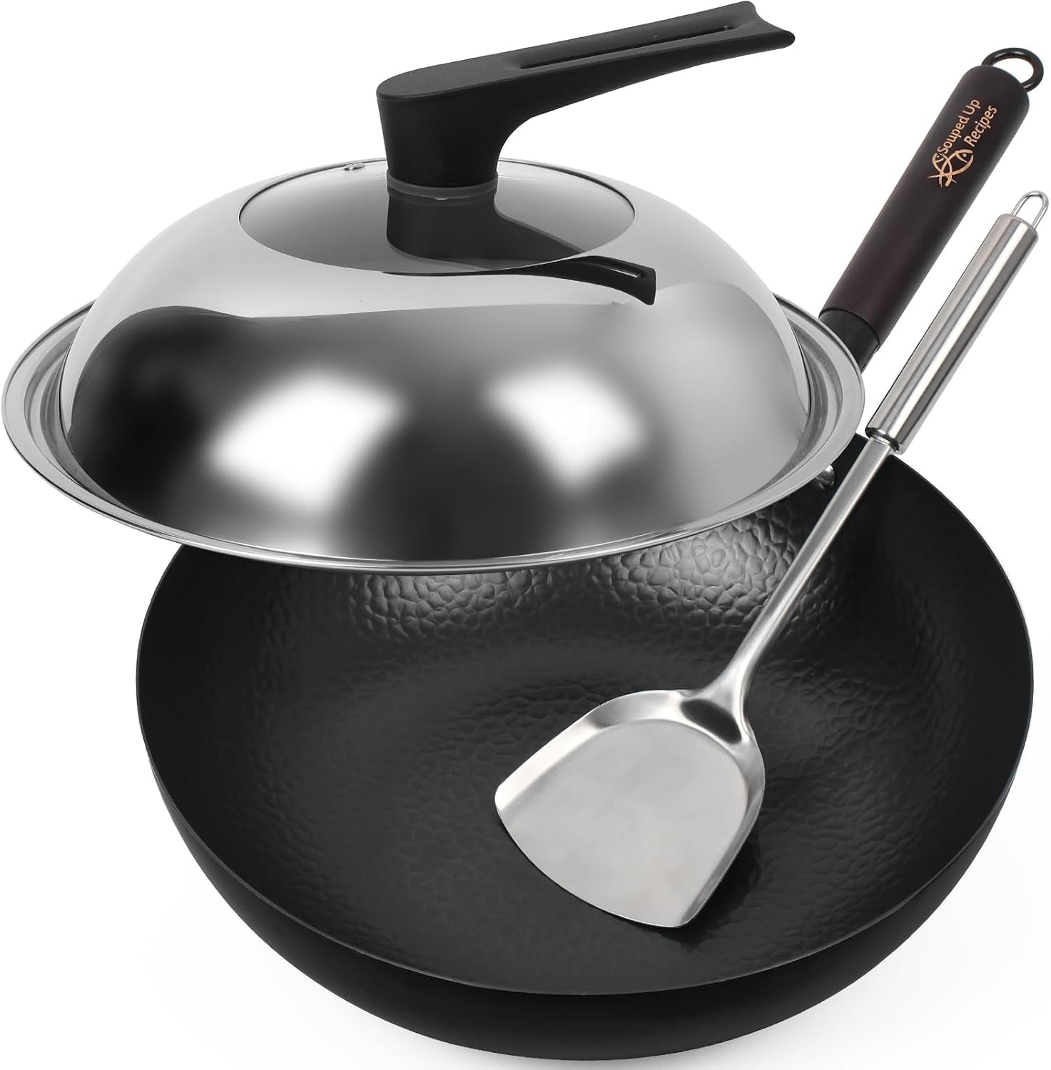 13-4-inch-carbon-steel-wok-for-electric-induction-and-gas-stoves-lid-spatula-and-user-guide-video-included