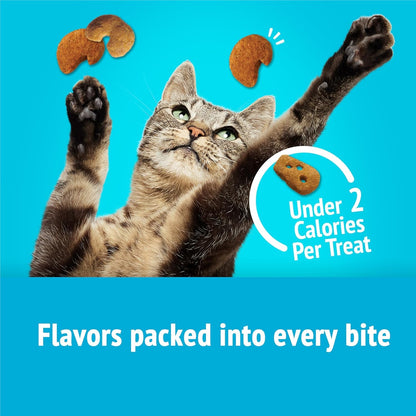 Purina Friskies Cat Treats, Party Mix Lobster & Mac 'N' Cheese Flavors - (Pack of 6) 6 Oz. Pouches9