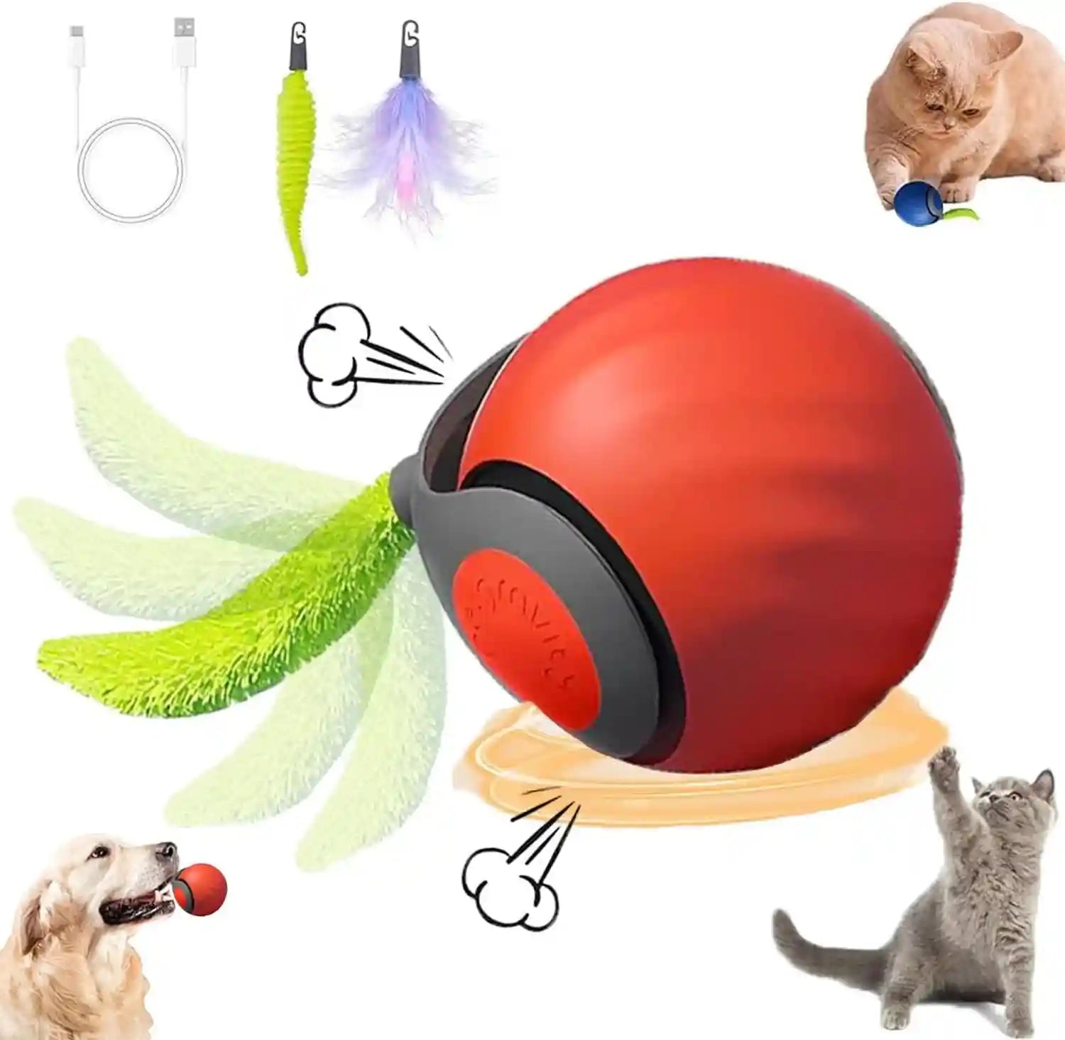 2packs-speedy-2-0-tail-cat-toys-for-bored-indoor-adult-cats-2025-new-generation-interactive-cat-toys-for-indoor-cats-automatic-moving-ball-with-tail-blue-and-orange