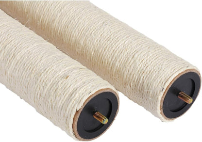SHENGOCASE Cat Tree Tower Replacement Post with Built in M8 Screw, 23.2 Inch Length, 3 Inch Diameter, 2-Pack2