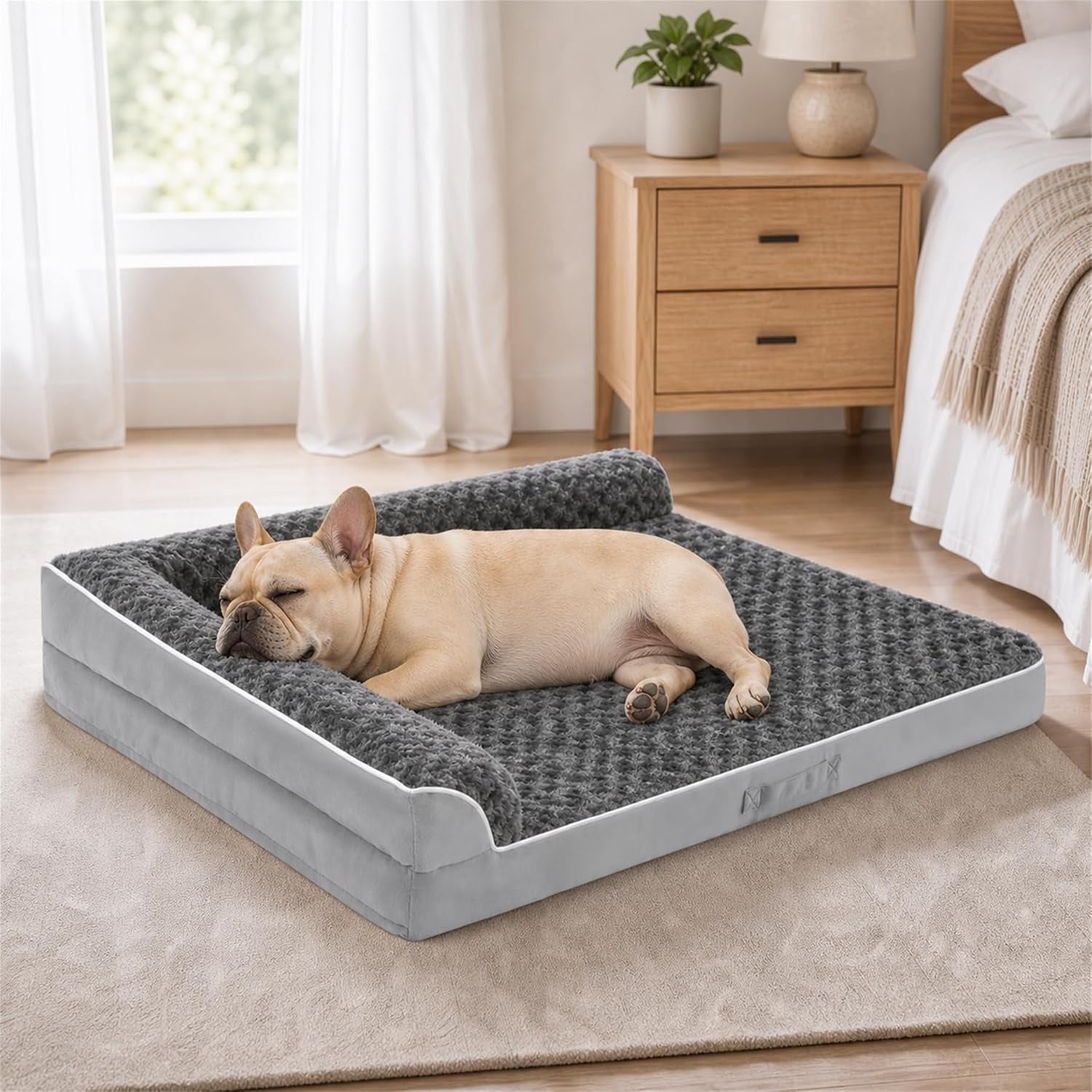 dog-beds-large-sized-dogs-xl-orthopedic-dog-beds-for-large-dogs-42x30x7-5-waterproof-pet-bed-with-washable-cover-l-shaped-pet-couch-with-portable-handle-grey