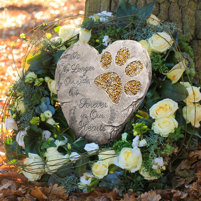 OBSI Dog Memorial Gifts for Loss of Dog Sympathy Gift - Rainbow Bridge Dog Memorial Stone for Remembrance Dog Passing Away Sympathy Gifts - Thoughtful Pet Loss Gifts - Gray6