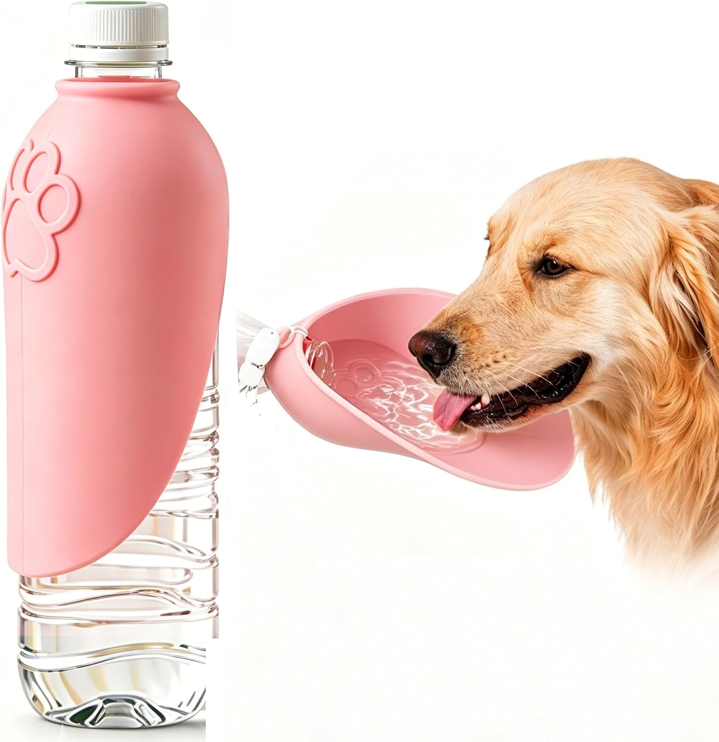 2pcs-portable-dog-water-bottle-attachment-slip-on-pet-water-bowl-for-walks-silicone-dog-drink-dispenser-fits-openings-26mm-water-bottles-ideal-for-daily-hiking-travel-quick-rinse-easy-setup