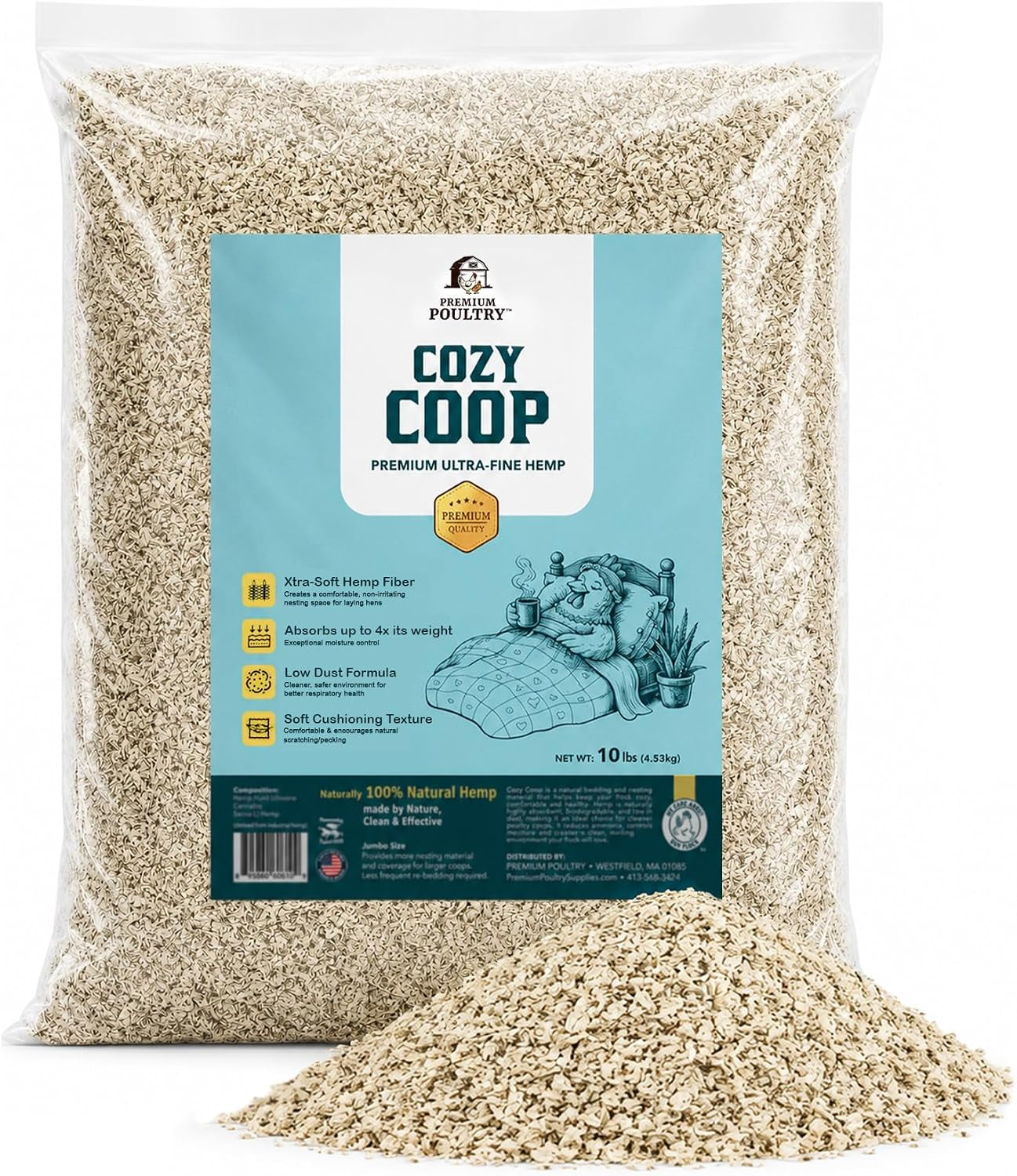 cozy-coop-siftable-no-dust-hemp-bedding-10lb-made-in-usa-super-fine-low-dust-highly-absorbent-reduces-coop-odor-ideal-for-deep-litter-nesting-boxes-brooders