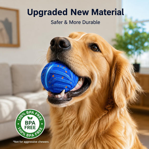 Smart Dog Ball - High-Elasticity E-TPU Interactive Toy, Automatic Rolling Ball with 2 Modes & LED Glow, 350Mah Long Battery Life, Motion Activated & USB-C Rechargeable for Dogs3