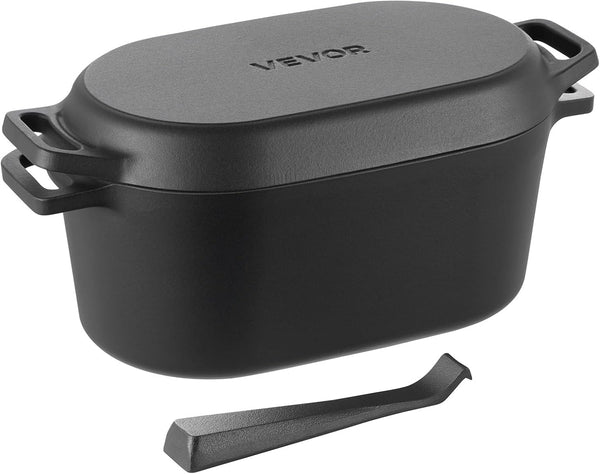 Enameled Cast Iron Dutch Oven, 3.5 Quart Pot with Lid and Dual Handles, Heavy-Duty Durable Cookware Pan, Oven Induction Compatible up to 500℉, for Braising, Stews, Roasting, Bread Baking, Black1