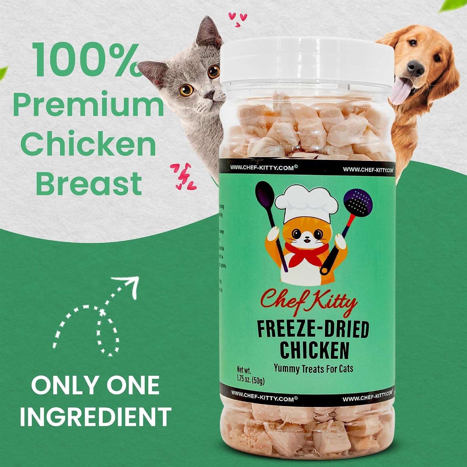 freeze-dried-chicken-cat-treats-healthy-dog-food-toppers-100-human-grade-single-ingredient-grain-free-chicken-dog-treats-inspected-tested-in-usa-no-additives-or-preservatives-3-5-oz