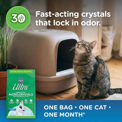 Ultra Fresh Scented Micro Crystals Premium Cat Litter - 99.9% Dust Free, Soft on Paws - 5 Lbs.5