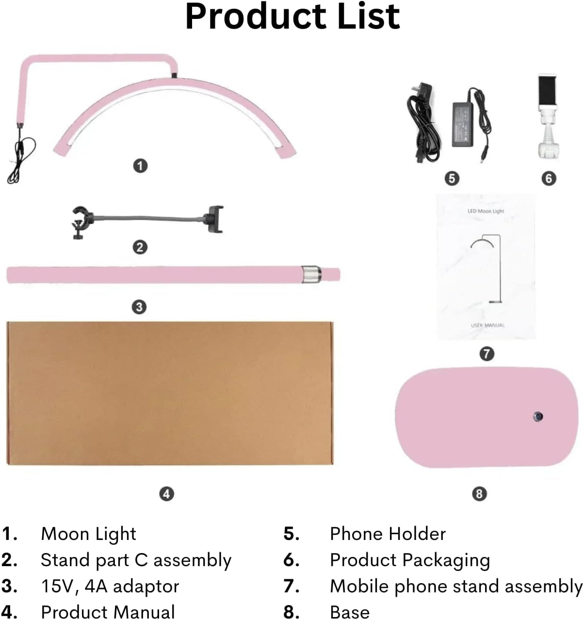 diamond-bling-half-moon-lash-light-white-dimmable-led-diamond-esthetician-light-led-floor-lash-lamp