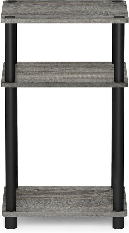 JUST Toolless 3-Tier Side Table, Open Shelf End Table, French Oak | Soft-Corner, Night Stand, Bedside Table, for Living Room, Bedroom, Bathroom7