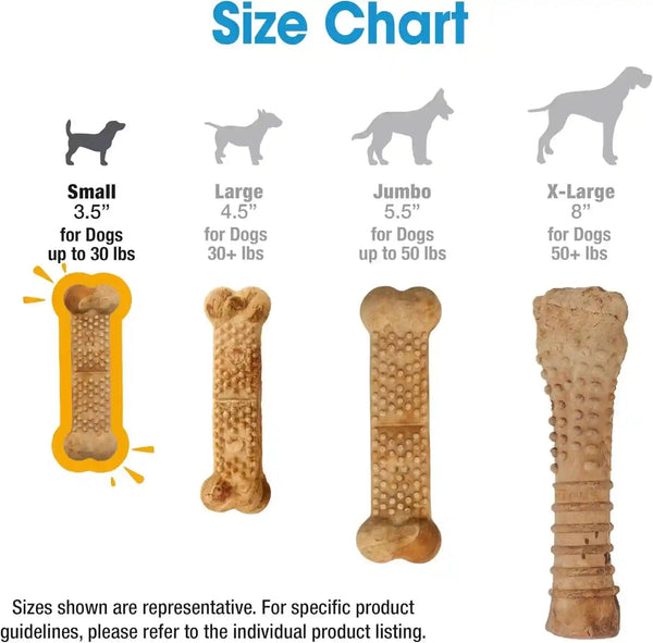 Nylabone Nubz Natural Dog Treats Made with Real Chicken, Small, 4 Count | Long Lasting Dog Chews, Made in USA, Limited Ingredients, Highly Digestible, Dog Dental Treats for Small Dogs up to 30 Lbs6