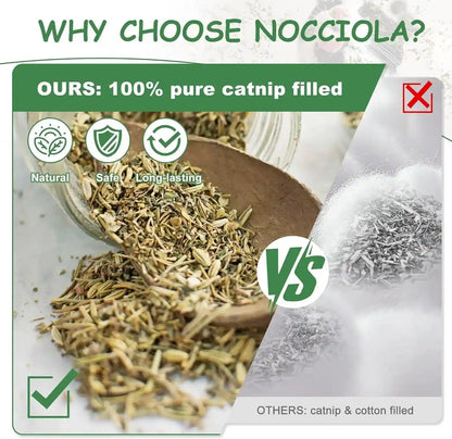 Nocciola 3 Pack Catnip Toys for Cats, Funny Cat Toys Filled with 100% Pure Organic Catnip, Safe Kitten Teething Chew and Kicker Toys, Stress Relieving Fun for Indoor Cats2
