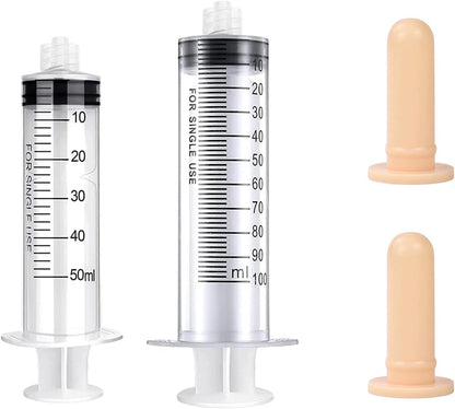 Pet Feeding Syringe with Nipple, Silicone Feeding Tools for Kitten Puppy Feeding Syringe for Newborn Cat Dog Small Animals Rabbits (5Ml+10Ml +10 Nipples)10