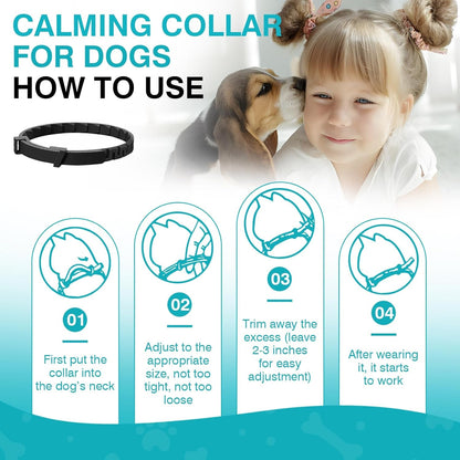 Calming Collar for Dogs 6 Packs Dog Calming Pheromones Collar Separation Anxiety and Stress Relief anti Anxiety 60 Days Calm Pheromone Collars for Small Medium Large Dogs 25 Inch Adjustable Waterproof6