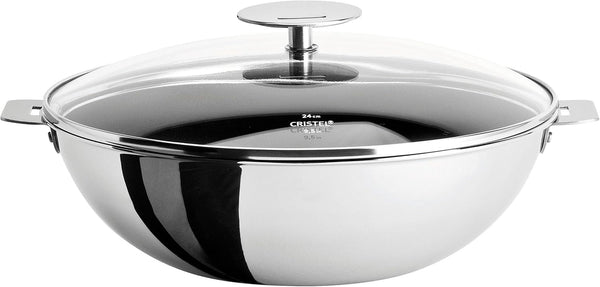WOKT20QEKP Non-Stick Wok with Domed Glass Lid, Silver, 1.5 Quart1