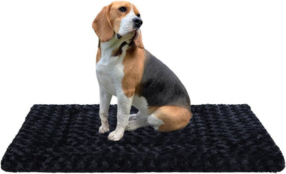 Washable Dog Bed Mat Ultra Soft Dog Crate Pad Comfy Fluffy Pet Kennel Beds Sleeping Mattress for Large Jumbo Medium Small Dogs, 36 X 23 Inch, Gray8
