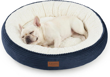 Love'S Cabin round Donut Cat and Dog Cushion Bed, 20In Bed for Cats or Small Dogs, Anti-Slip & Water-Resistant Bottom, Super Soft Durable Fabric Pet Beds, Washable Luxury Cat & Dog Bed Gray28