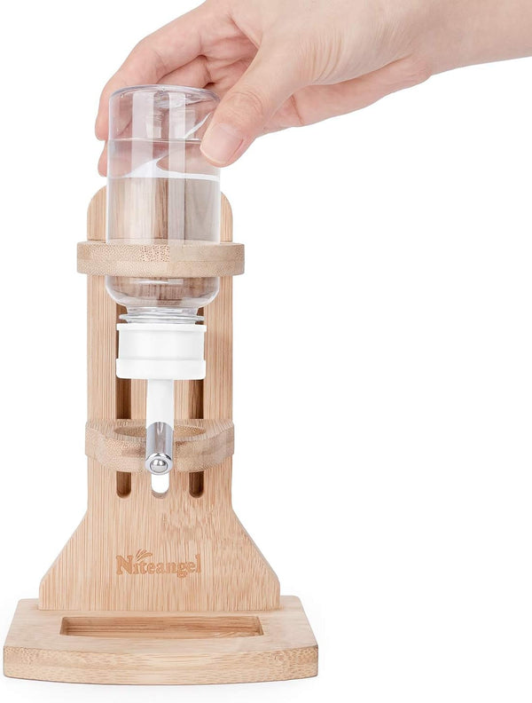 Niteangel Hamster Water Bottle with Stand: 4Oz/120Ml Capacity & Leak-Proof | Adjustable Height - Far Away Cage Mess & Wet Bedding Water Dispenser for Syrian Dwarf Hamster Gerbils Mice Rat or Small Pets6