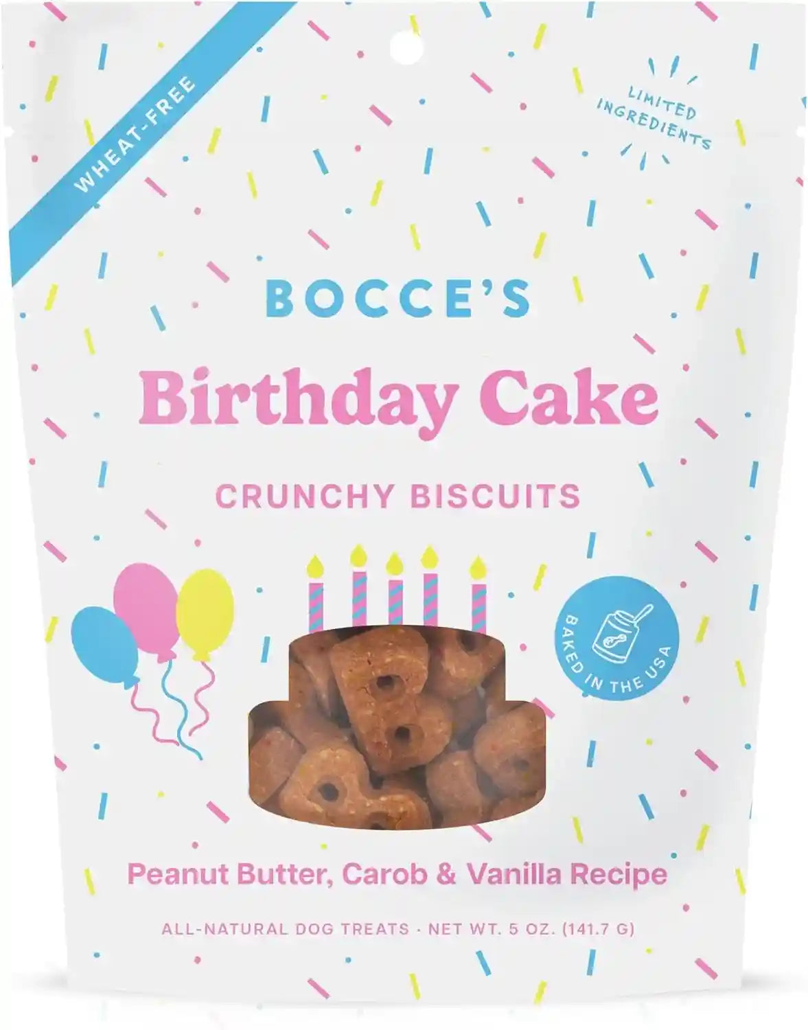 bocces-bakery-birthday-cake-flavor-crunchy-biscuits-dog-treats-5-oz-oven-baked-wheat-free-everyday-dog-treat-biscuits-made-with-real-limited-ingredients-and-baked-in-the-usa