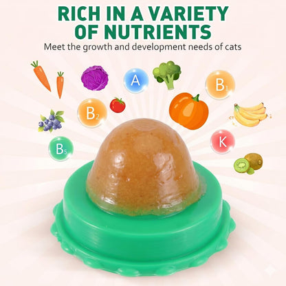 Balacoo 9 Pack Cat Snacks Candy Ball, Cat Energy Ball Toys Includes Catnip | Adhesive Wall Lickable Sugar Balls, Edible Kitty Toys - Healthy Safe Cat Treats Balls, Kitten Chew Toys for Teeth Cleaning5