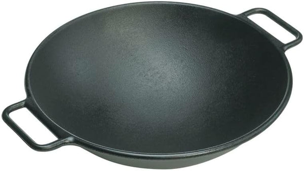 BOLD Pre-Seasoned Cast Iron Wok, Design-Forward, 14 Inches | Design-Forward Seasoned Cast Iron 14 Inch Wok for Stir Fry, Sautéing & High-Heat Cooking, Ready to Use3