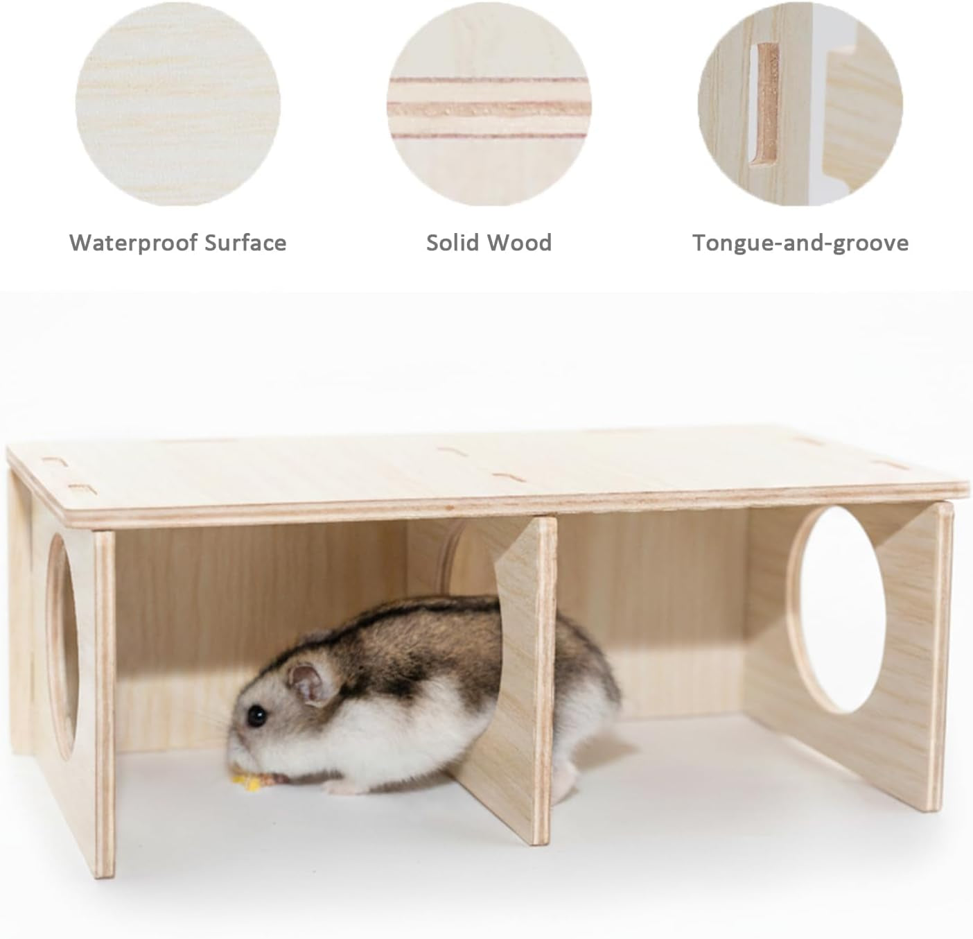 hamster-peep-tunnel-2-chamber-wooden-hamster-hideout-water-resistant-platform-for-dwarf-hamsters-and-small-pets-8-3-x-4-3-x-3-1