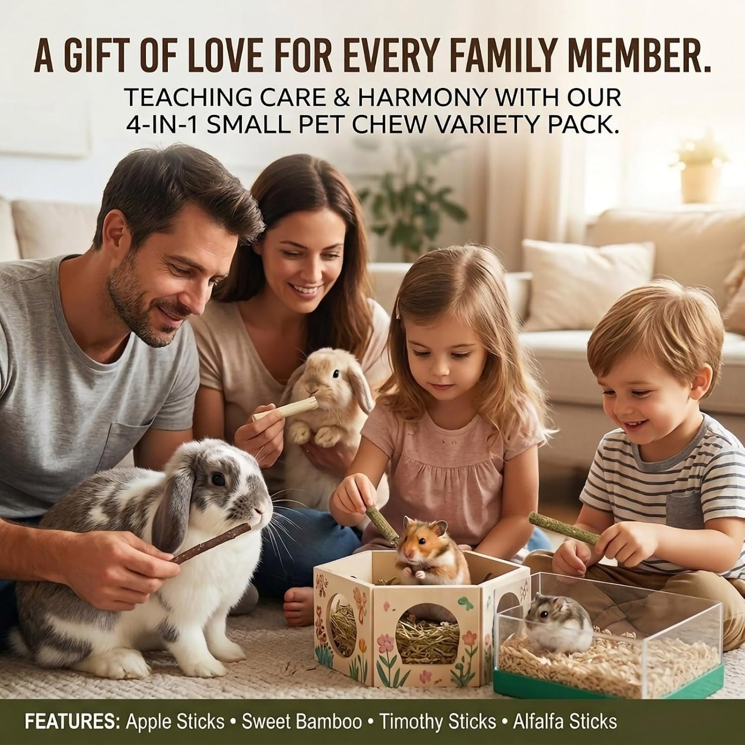 4-in-1-natural-bunny-chew-toys-sticks-rabbit-treat-apple-hay-bamboo-organic-4-blend-apple-branch-sweet-bamboo-timothy-hay-alfalfa-naturally-cleans-teeth-140g-resealable-pack