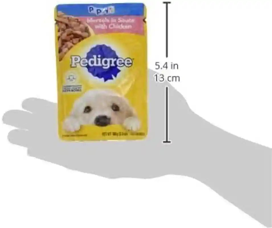 pedigree-puppy-morsels-wet-dog-food-pouch-chicken-3-5-oz-16-count-steam-cooked-high-quality-animal-protein-dha-brain-support-calcium-for-teeth-bones-topper-or-complete-meal
