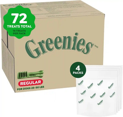 Greenies Regular Dental Dog Treats, Original Chicken Flavor, 36 Count | Clinically-Proven, Veterinarian-Recommended, 47% Less Tartar & 40% Less Plaque in 28 Days, for Dogs 25-50 Lbs, 36 Oz. Pack16