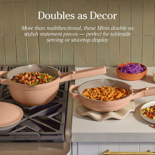 Our Place Mini Cookware Duo, 6-Piece Ceramic Nonstick Cookware Set | Ceramic Cookware Set with Mini Always Pan & Mini Perfect Pot; Pfas-Free, Induction & Oven Safe to 450°F, Non-Toxic Cookware6