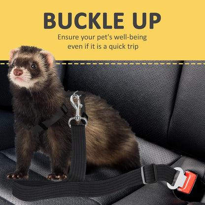 Sungrow Dog Seat Belt for Car, Adjustable Nylon Pet Seatbelt, Supports All Cars, Dog Car Leash Seat Belt, Seatbelt for Dogs, Cats & Ferrets Travel Harness3