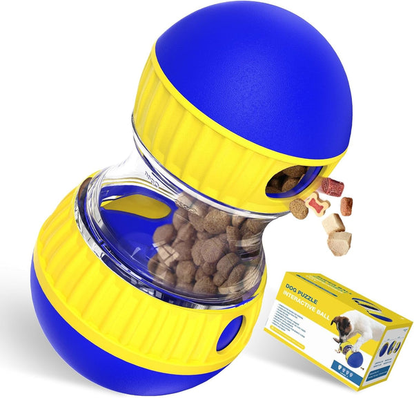 BSISUERM Dog Puzzle Toy Adjustable Treat Dispensing Ball Food Dispenser Tough Slow Feeder Puppy Enrichment Training Toy Pet Interactive Chase Toys for Small Medium Large Dogs to Keep Them Busy, Green7